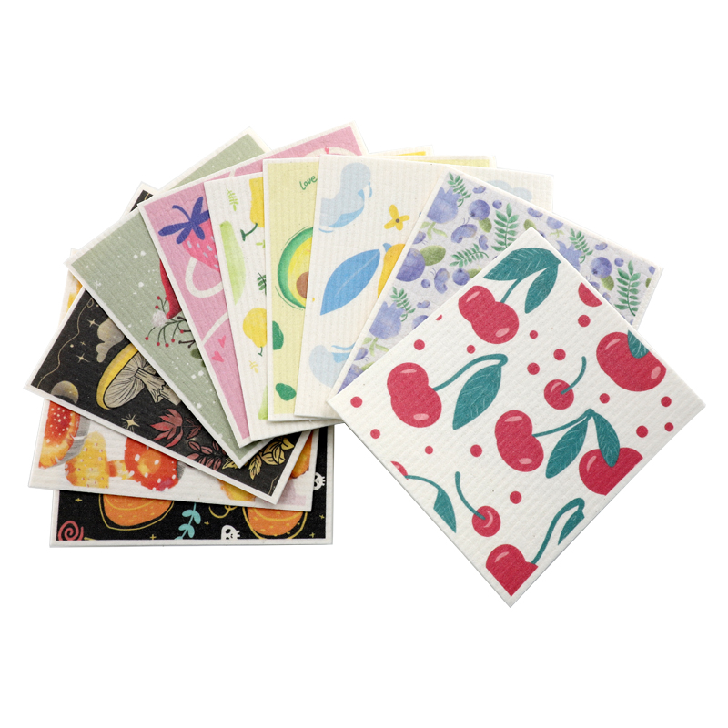 Kain Selulosa Pola Khusus Cetak Penggunaan Ganda Kering dan Basah